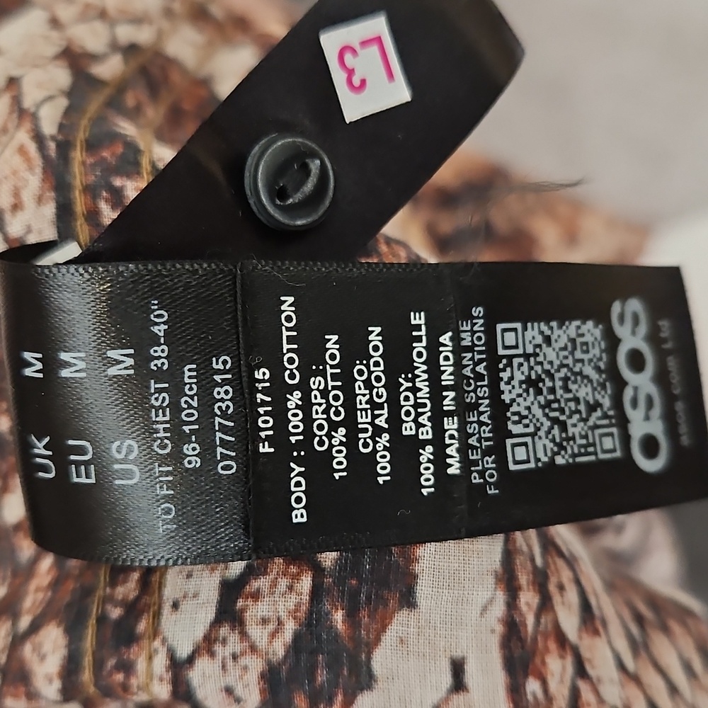 ASOS Brown Snake Print Shirt - Picture 6 of 6